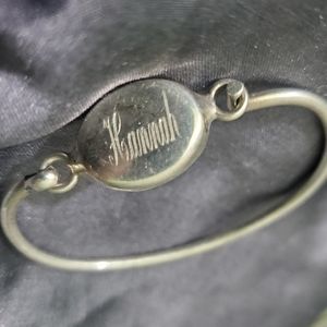 Sterling silver engraved bracelet "Hannah"
